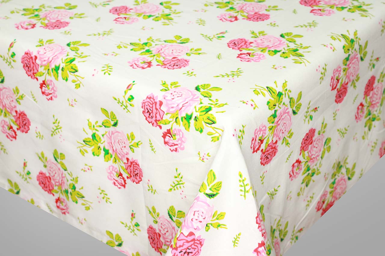 Rose Table Cloth (60*90 Inches) 1 Pc